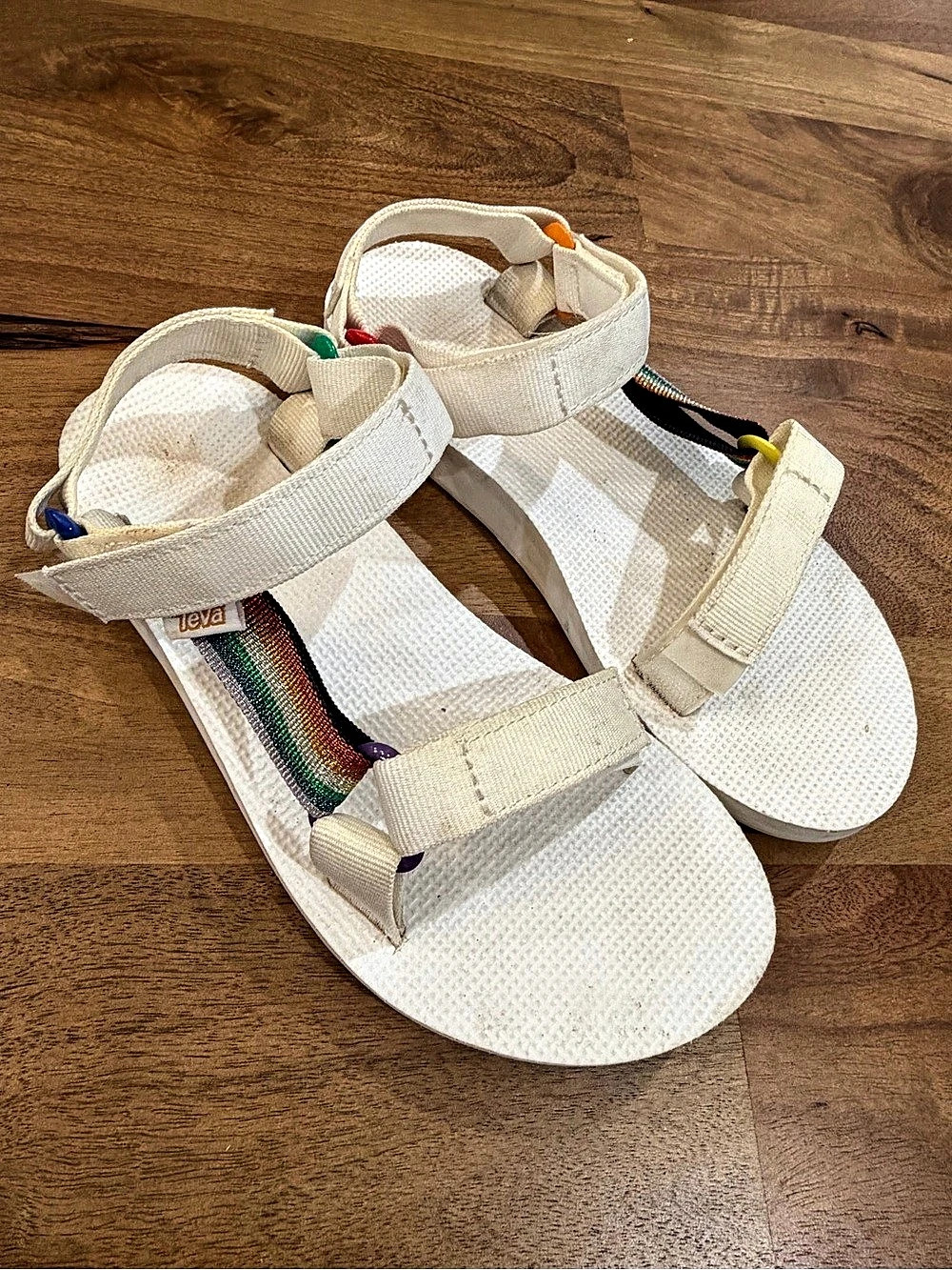 Teva Universal Trail Multicolor Rainbow Strap Sandals US 6